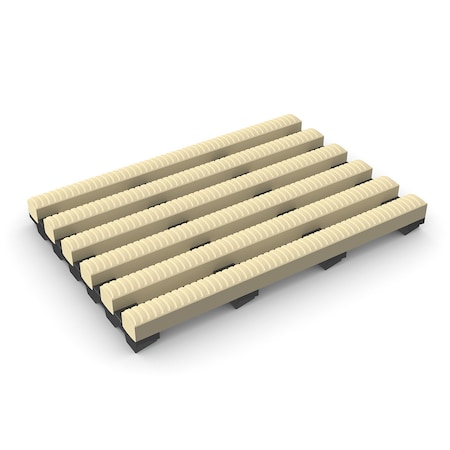 Durable Corp Anti-Slip, Barefoot Self Draining Matting 2'x33' Buff H2K2x33BUF